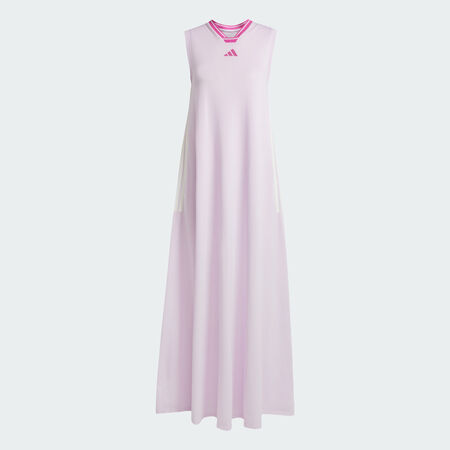 ADIDAS ORIGINALS Robe longue 3 bandes Soft Mesh Tiro Cut Ice Lavender DAMES