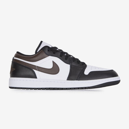 AIR JORDAN 1 LOW : ZWART/BRUIN