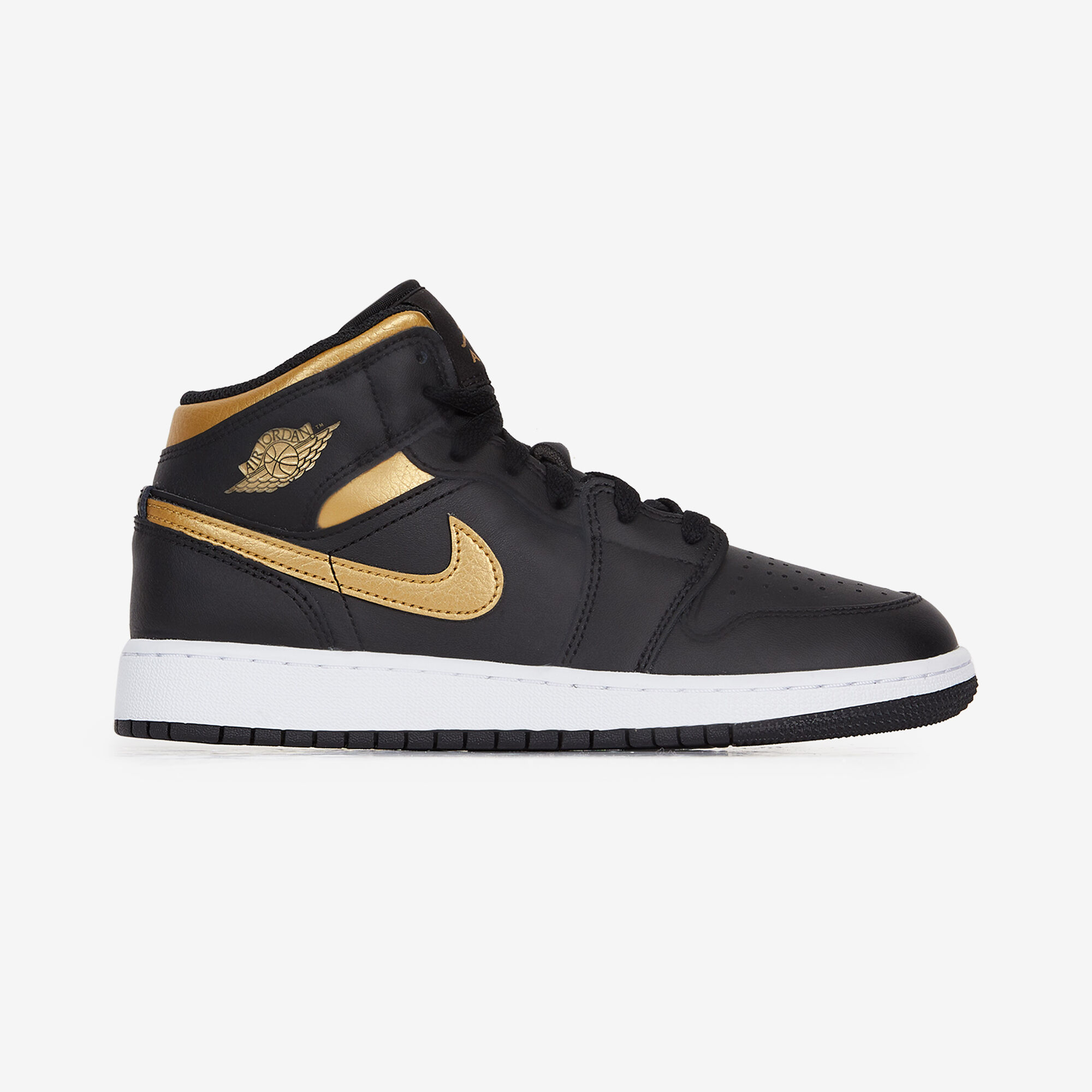 JORDAN AIR JORDAN 1 MID ZWART GOUD SNEAKERS KINDEREN Courir