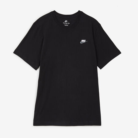 TEE SHIRT CLUB : ZWART/WIT