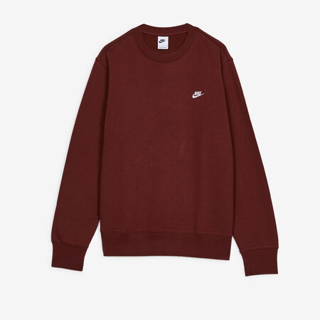 NIKE SWEAT CREW CLUB BORDEAUXROOD/WIT HEREN
