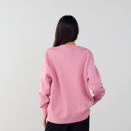 NIKE SWEAT CREW PHOENIX LONG OVERSIZED ROZE/WIT DAMES