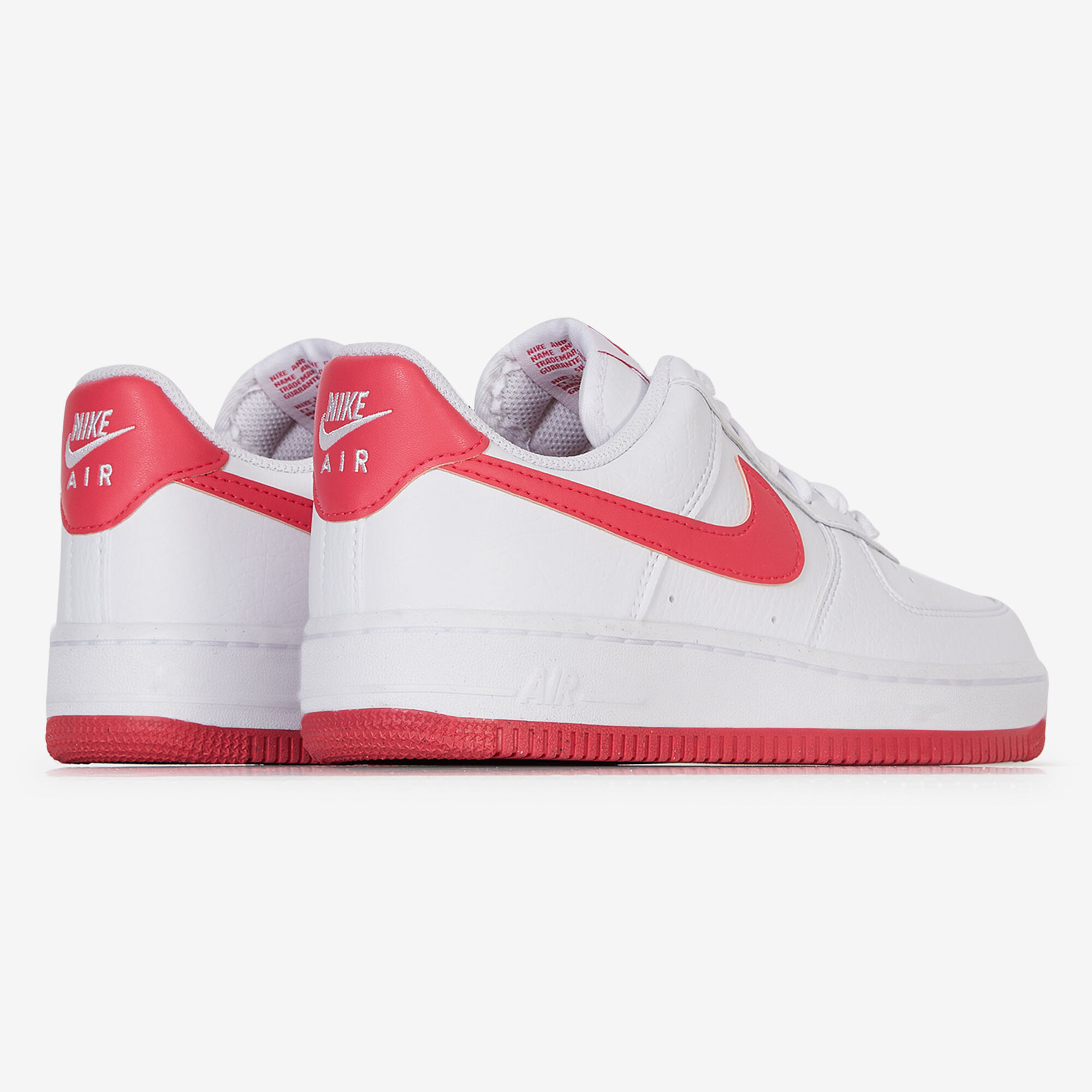 nike air force one pink and white