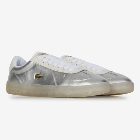 LACOSTE BASESHOT PRO ZILVER DAMES
