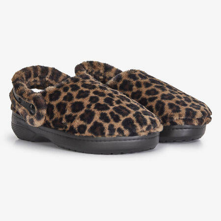 CROCS UNFURGETTABLE CLOG LEOPARD BEIGE/BRUIN DAMES