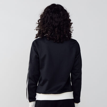 ADIDAS ORIGINALS JACKET FZ ADICOLOR CLASSICS ZWART/WIT DAMES