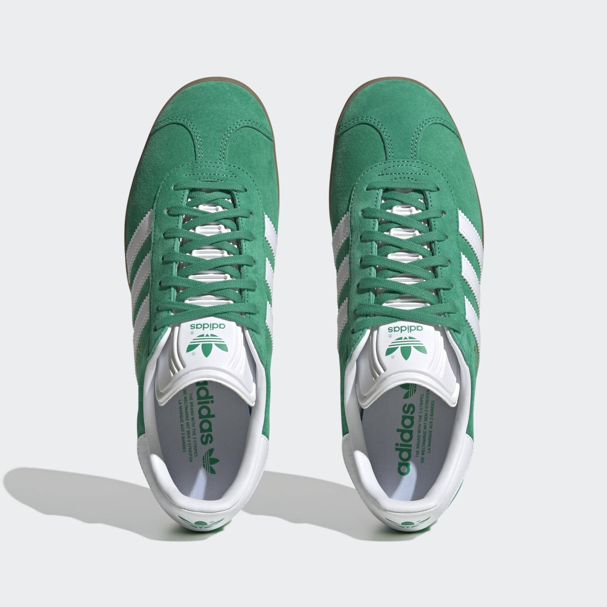Adidas originals gazelle white gum discount