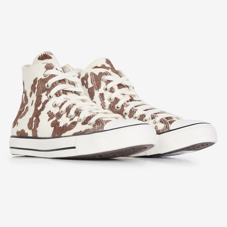 CONVERSE chuck taylor all star CTAS HI PONY HAIR VACHE WIT/ZWART DAMES