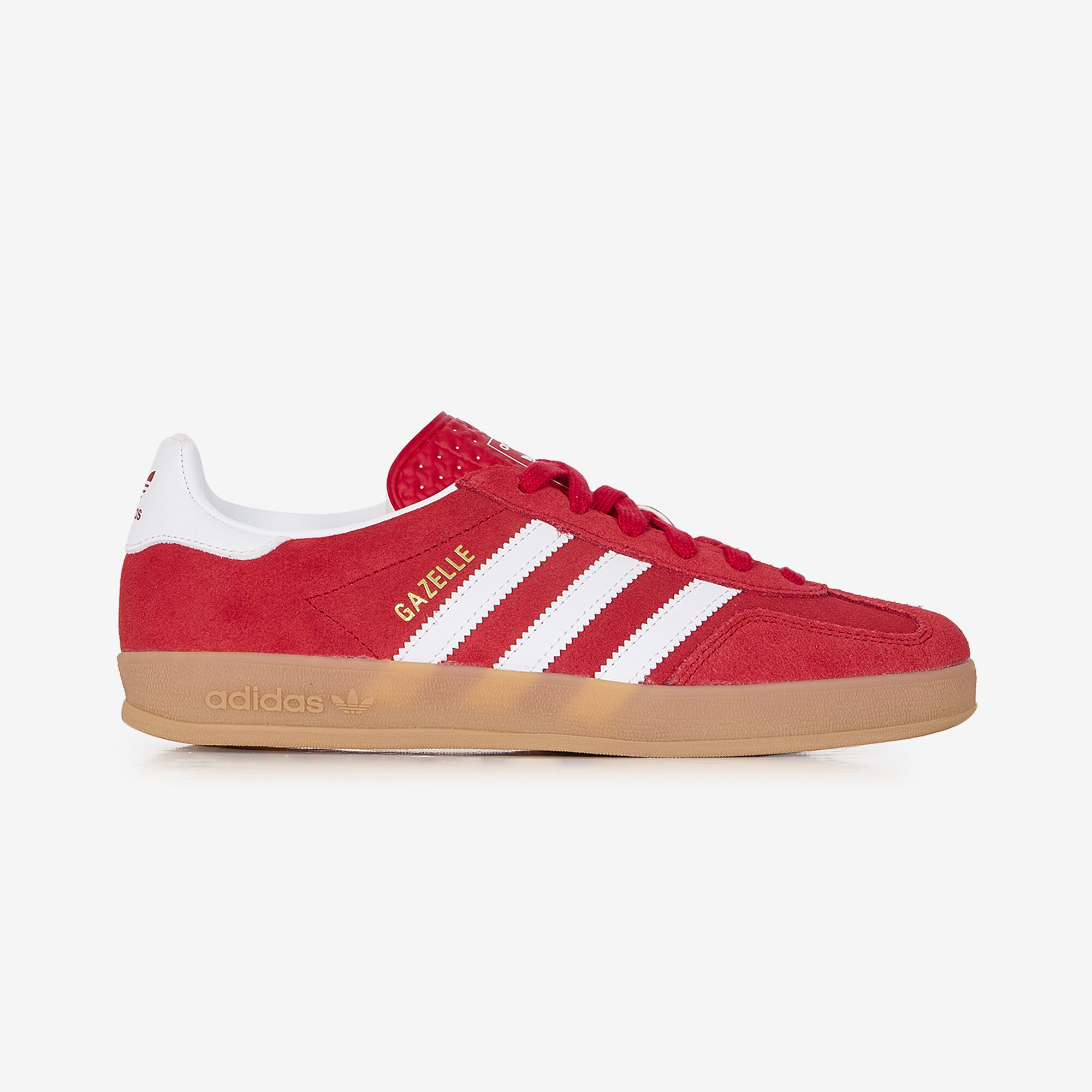 【adidas】GAZELLE INDOOR 23.5 赤 ADIDAS ORIGINALS GAZELLE INDOOR ROOD/WIT - SNEAKERS KINDEREN