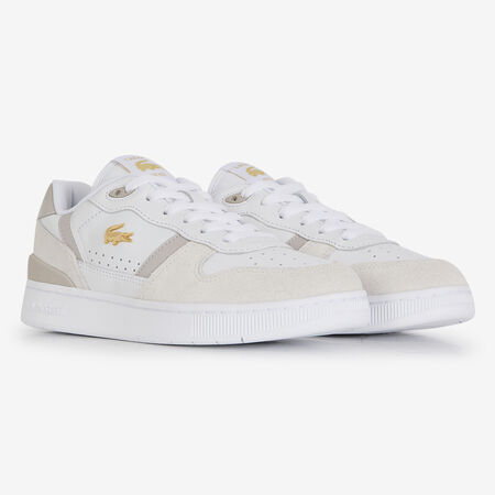 LACOSTE t-clip T-CLIP WIT/BEIGE DAMES