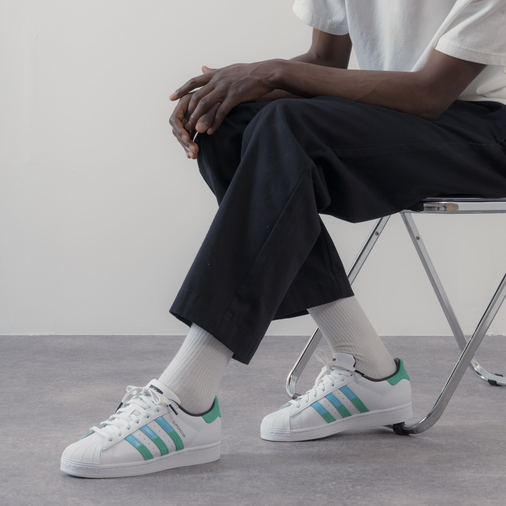 ADIDAS ORIGINALS SUPERSTAR WIT GROEN SNEAKERS HEREN Courir