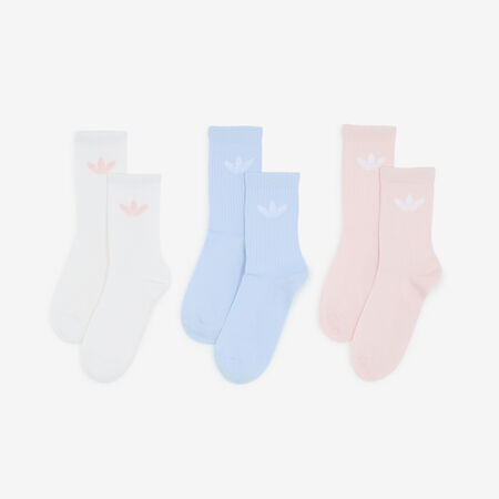 ADIDAS ORIGINALS CHAUSSETTES X3 CREW TREFOIL BRUIN/BEIGE HEREN