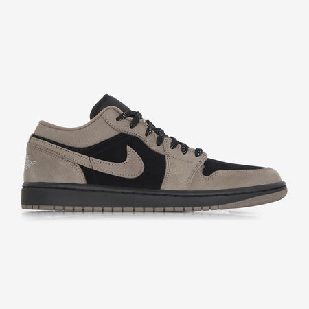 AIR JORDAN 1 LOW : ZWART/BRUIN