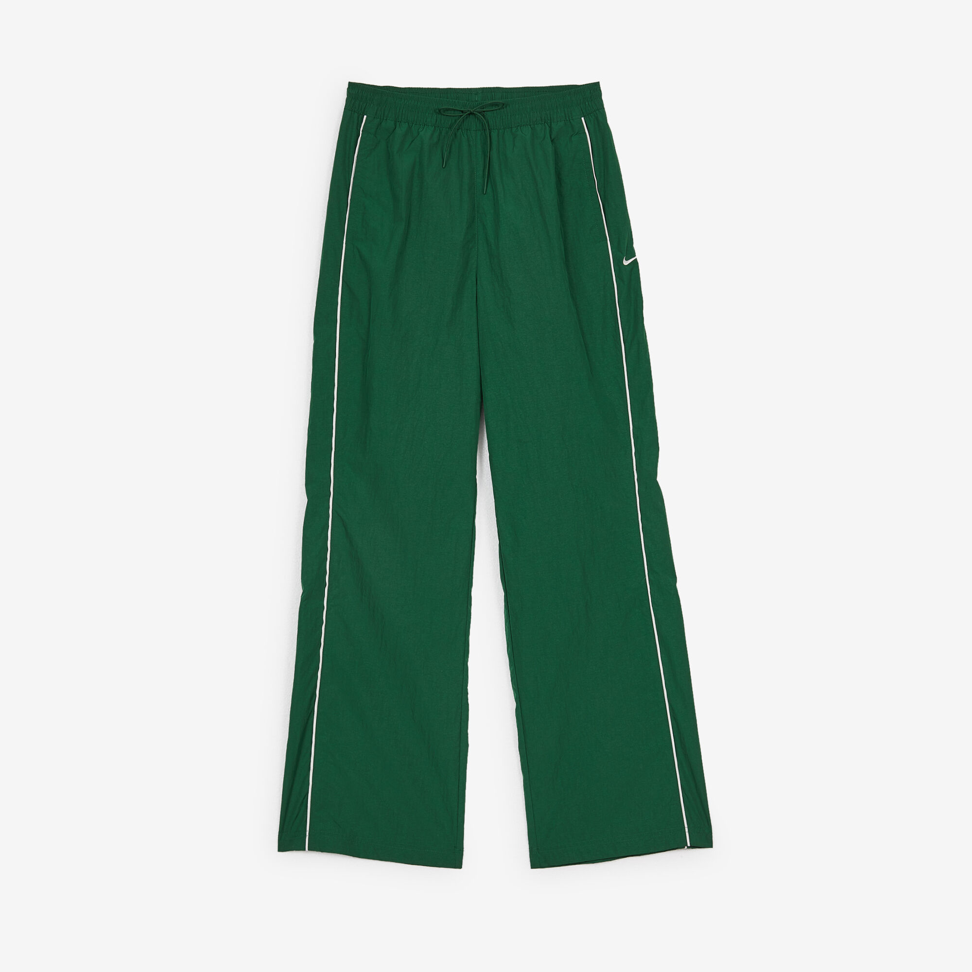 NIKE PANT JOGGER WIDE LEG WOVEN GROEN WIT BROEK DAMES Courir