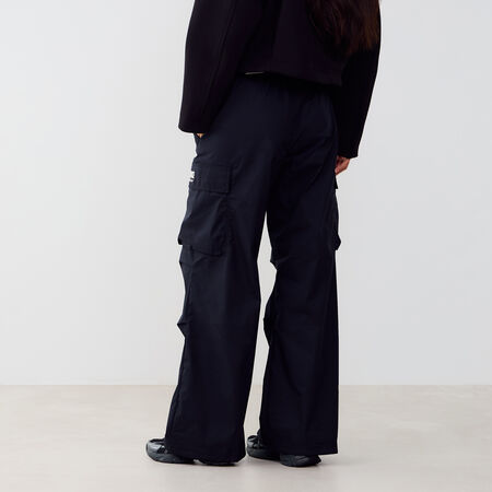 NIKE PANT JOGGER WIDE LEG WVN ZWART/WIT DAMES