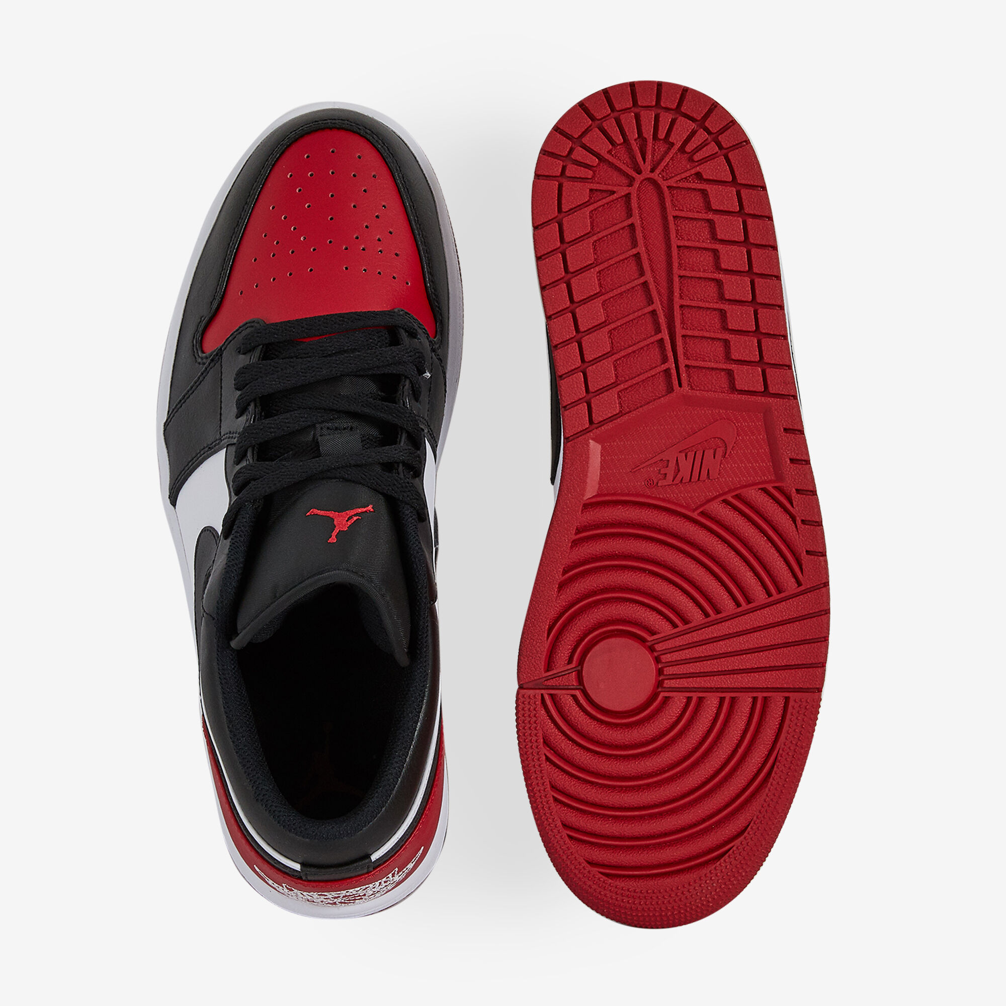 JORDAN AIR JORDAN 1 LOW ZWART ROOD SNEAKERS HEREN Courir