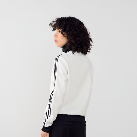 ADIDAS ORIGINALS JACKET FZ BECKENBAUER WIT/ZWART DAMES