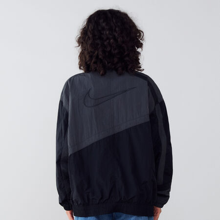 NIKE JACKET TRACKSUIT FZ WVN ZWART/GRIJS DAMES
