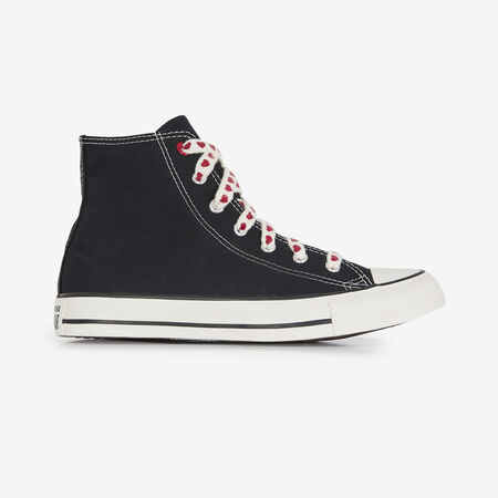 CHUCK TAYLOR ALL STAR HI VALENTINES : ZWART/ROOD
