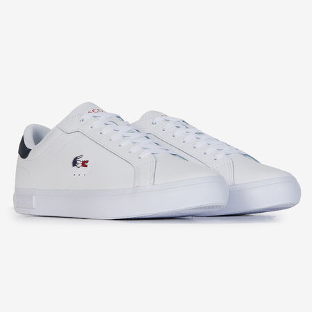 LACOSTE POWERCOURT WIT/MARINEBLAUW HEREN