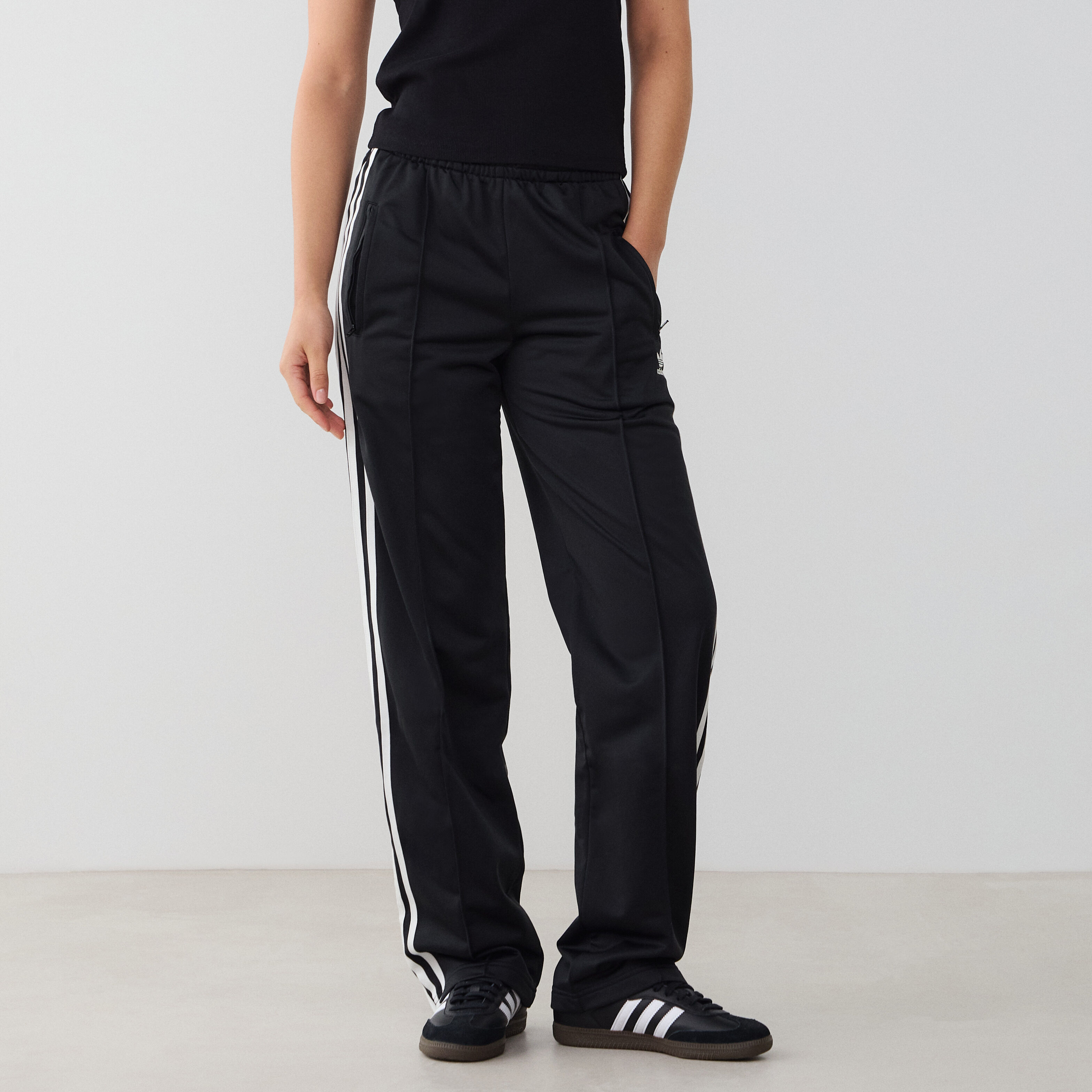 Adidas broek dames zwart wit discount