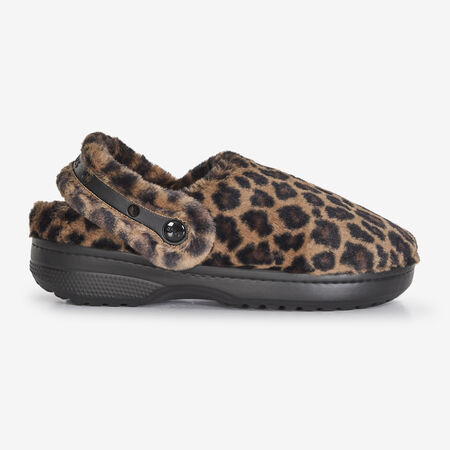 CROCS UNFURGETTABLE CLOG LEOPARD BEIGE/BRUIN DAMES