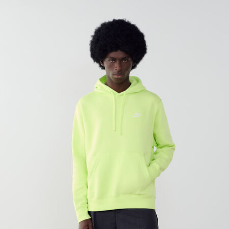 NIKE HOODIE CLUB SMALL LOGO NEONGEEL HEREN