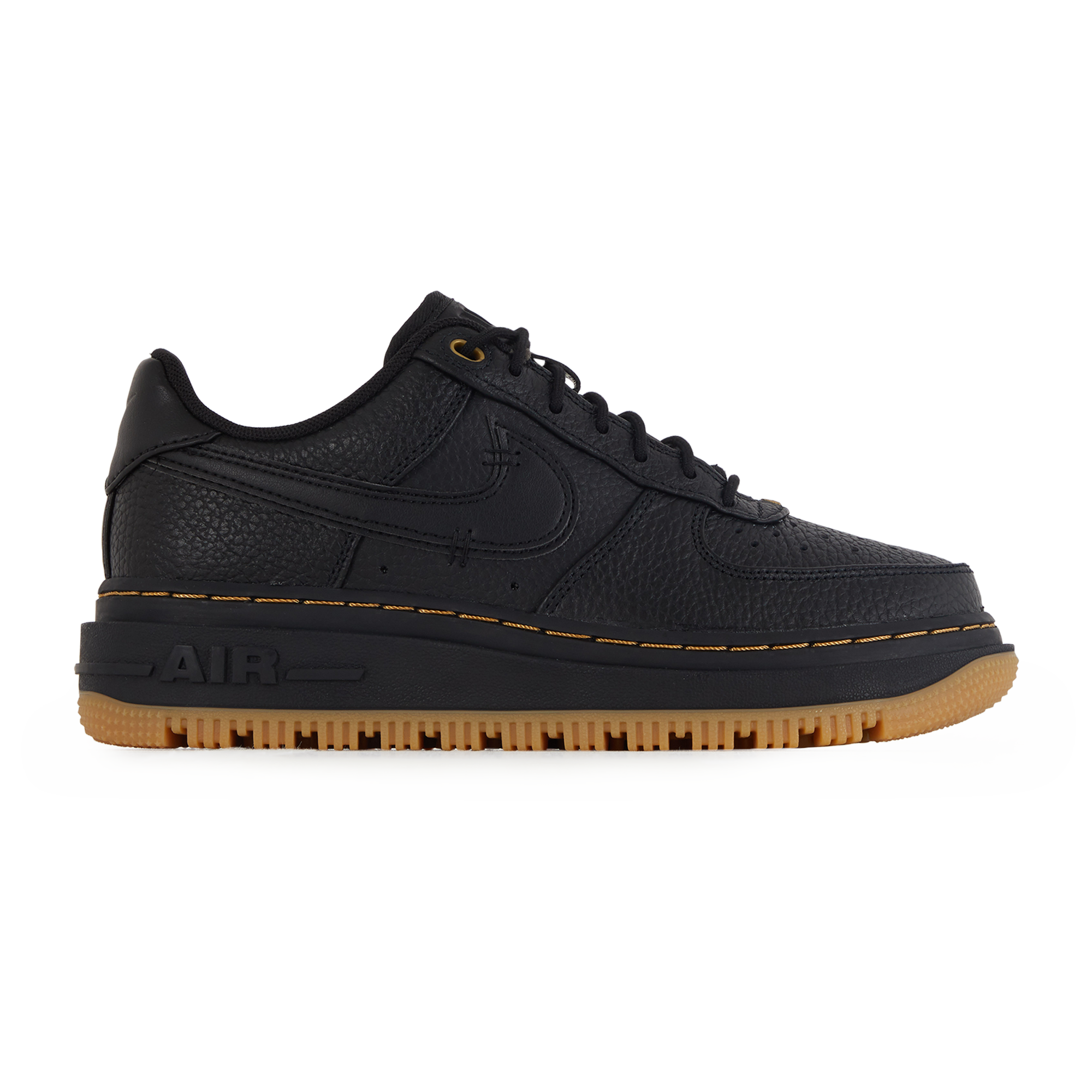 NIKE AIR FORCE 1 LUXE ZWART RUBBER SNEAKERS DAMES Courir