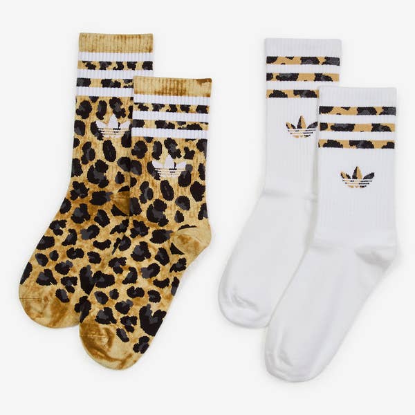 CHAUSSETTES X2 CREW LEOPARD