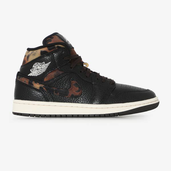 AIR JORDAN 1 MID SATIN LEOPARD