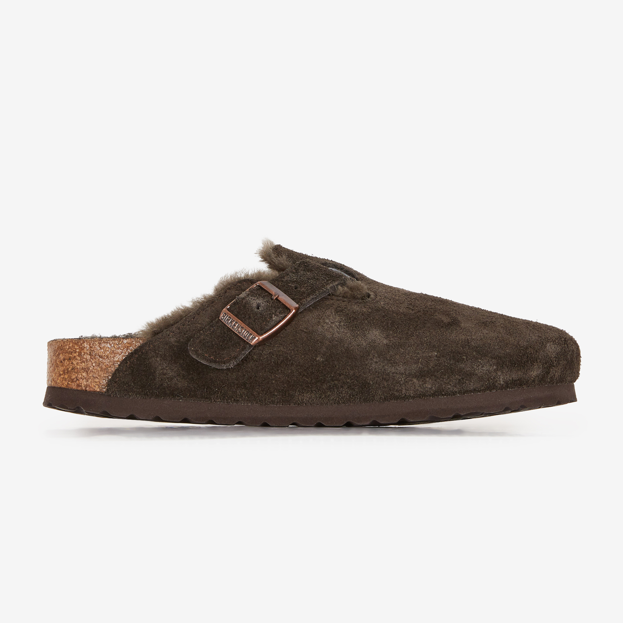 birkenstock boston mocha shearling