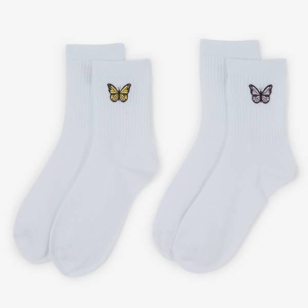 MID CREW BUTTERFLY 2PK